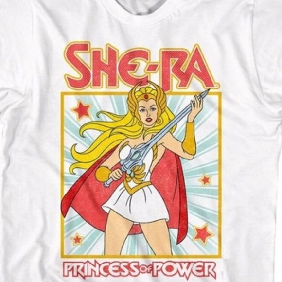 She-Ra Star Burst T Shirt Princess Of Power Masters Of The Universe - Picture 2 of 3